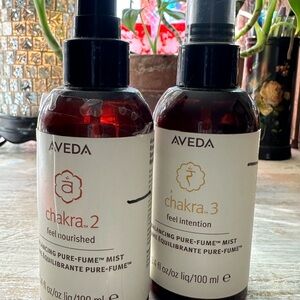 AVEDA Chakra 2 & 3 Sprays - slightly used - free shipping! See photos for detail
